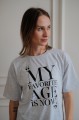 szara koszulka damska MY FAVOURITE AGE IS NOW