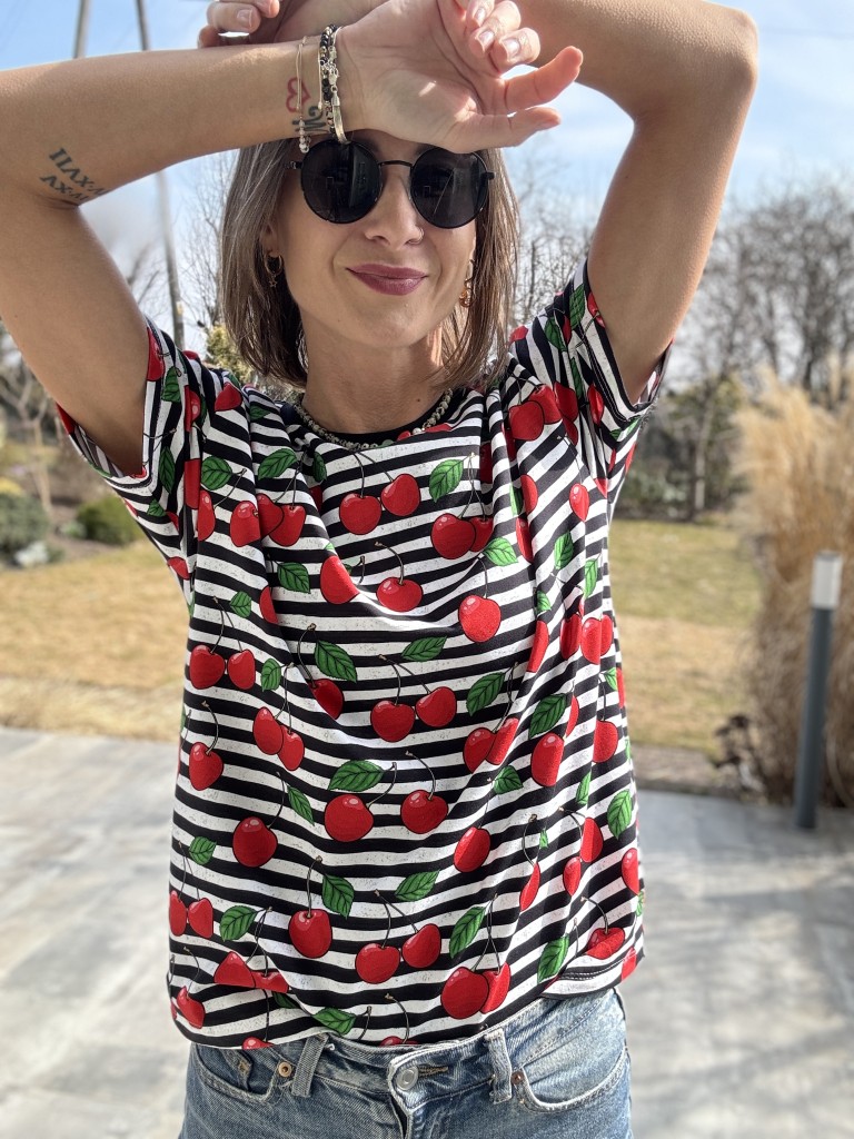 koszulka bawełniana damska oversize lato stylizacja