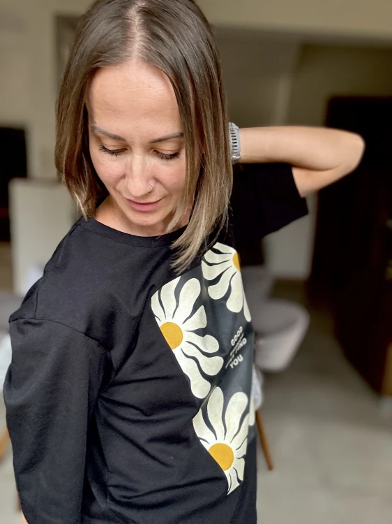 czarna koszulka damska slow fashion Mrs Thin