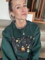 bluza oversize damska butelkowa zieleń streetwear