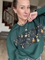 bluza handmade damska zielona