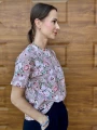 Koszulka oversize róże – luźny krój i miękka bawełna