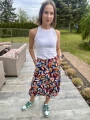 pódnica bombka z gumką w pasie i na dole cała stylizacja
