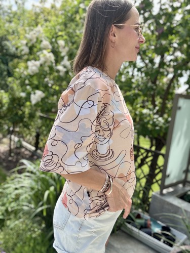 Koszulka damska handmade slow fashion Mrs. Thin