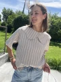 Damska koszula handmade w białe paski marki Mrs. Thin