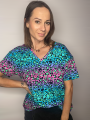 Koszulka damska oversize, cętki