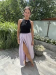 Spódnica maxi lawenda 