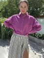 Lniana koszula damska slow fashion uszyta w Gdańsku