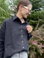 Koszula lniana damska slow fashion uszyta w Gdańsku