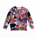 Bluza z falbanką monstera pantera