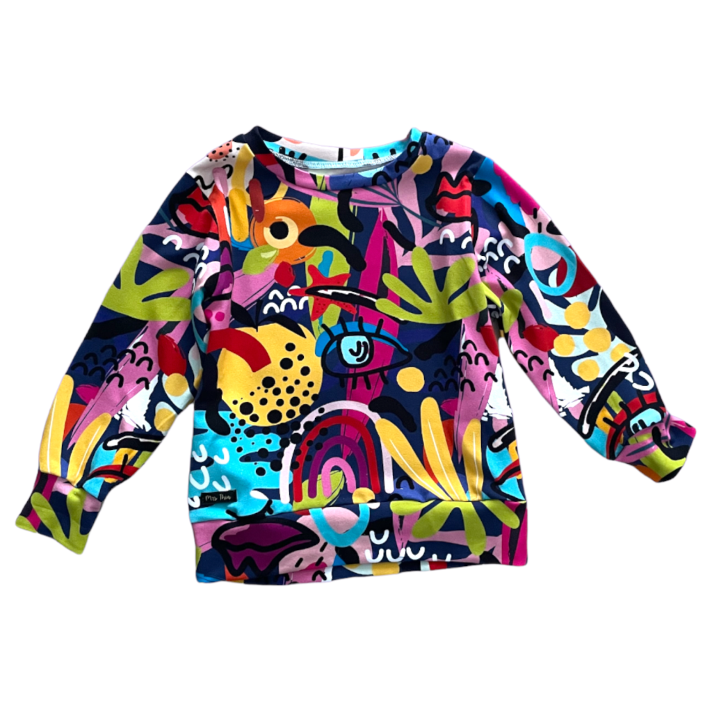 Dzianina jersey Abstrakcja
