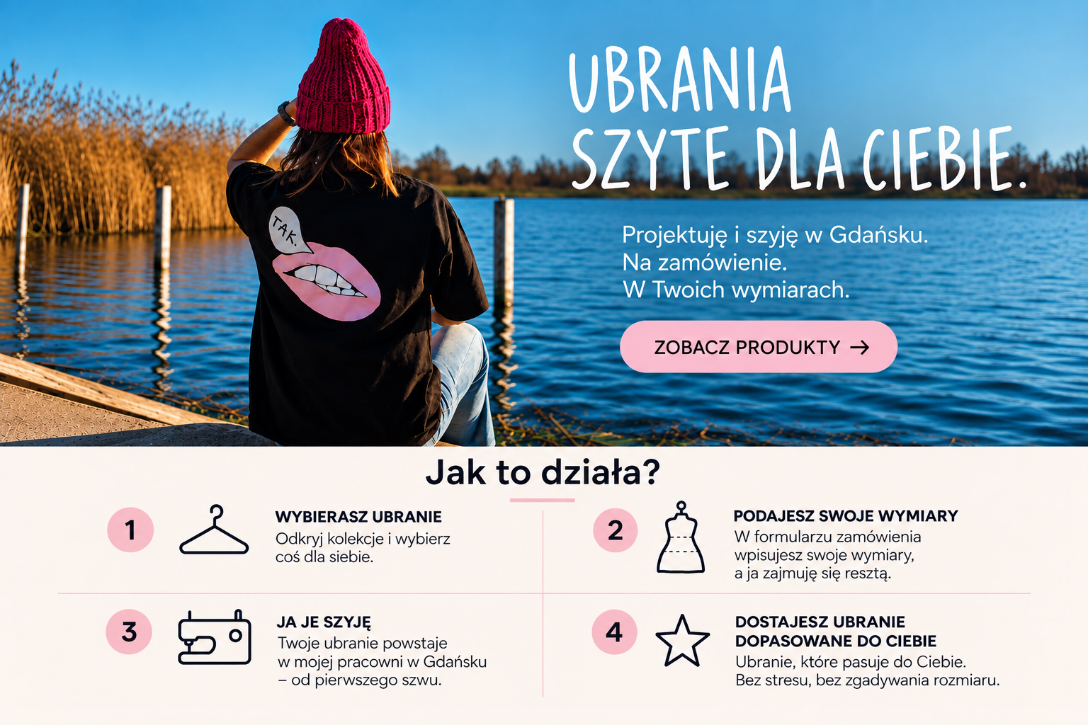 ubrania szyte dla ciebie